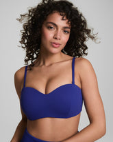 SPANXshape™ Swim Convertible Pique Bandeau Bikini Top | Deep Azure